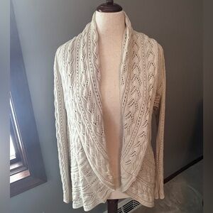 CAbi Open Front Cardigan with Shawl Collar
